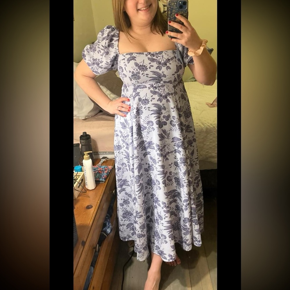 NWOT Hill House Home M Matilda in Purple Floral